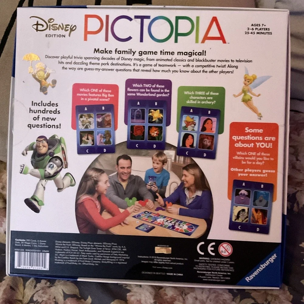 Ravensburger Pictopia‎ Disney Edition Picture Trivia Family Game